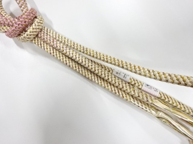 未使用品　正絹　手組帯締め